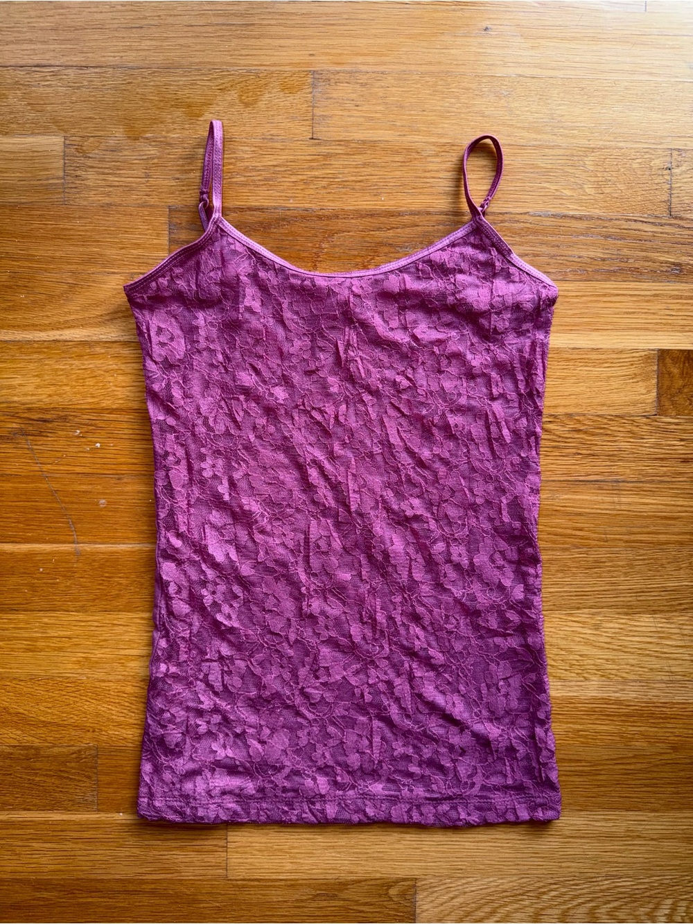 Y2K Code Purple/Pink Lace Cami - Size 8/Medium